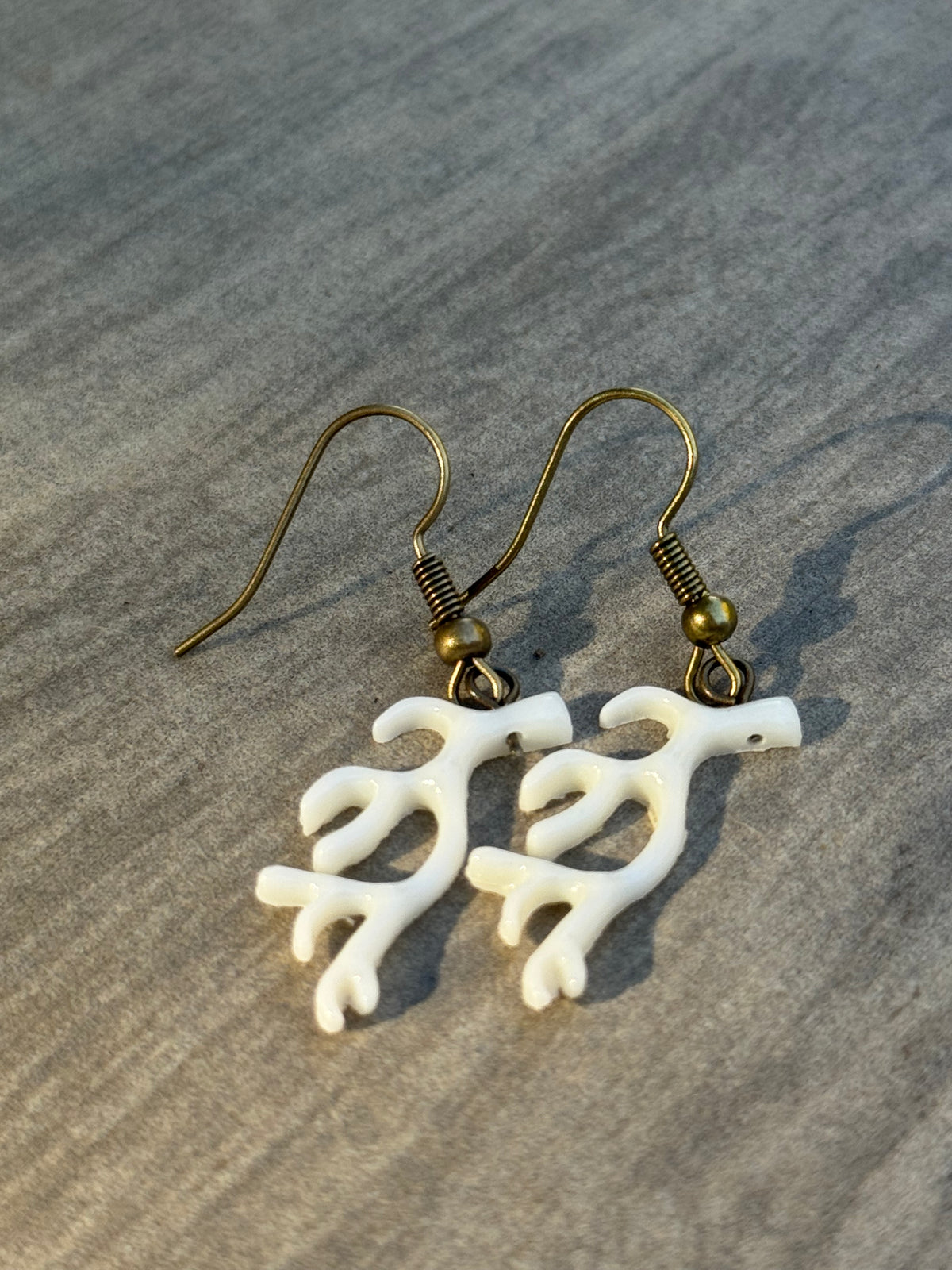 Skeleton Antler Earrings