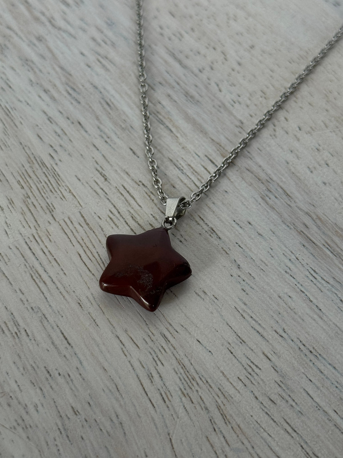 Red Jasper Star Necklace