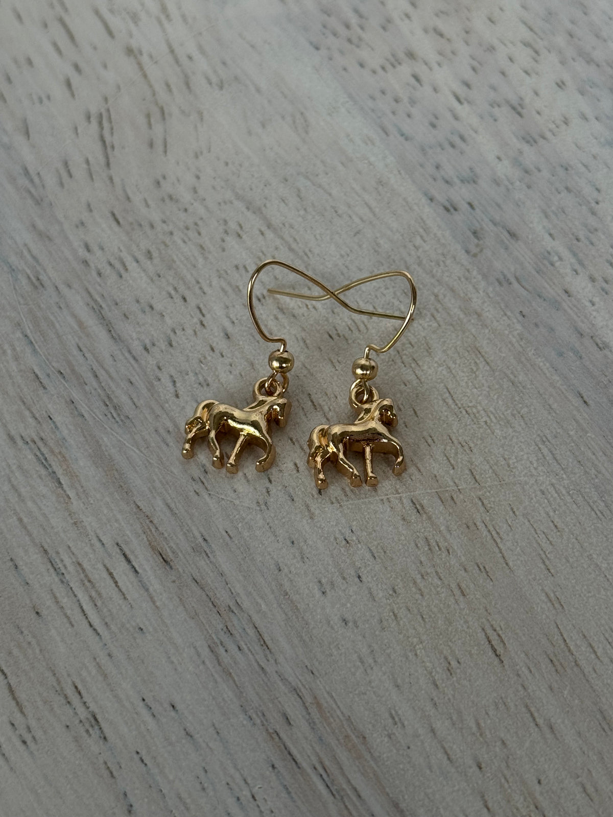 Golden Pony Earrings