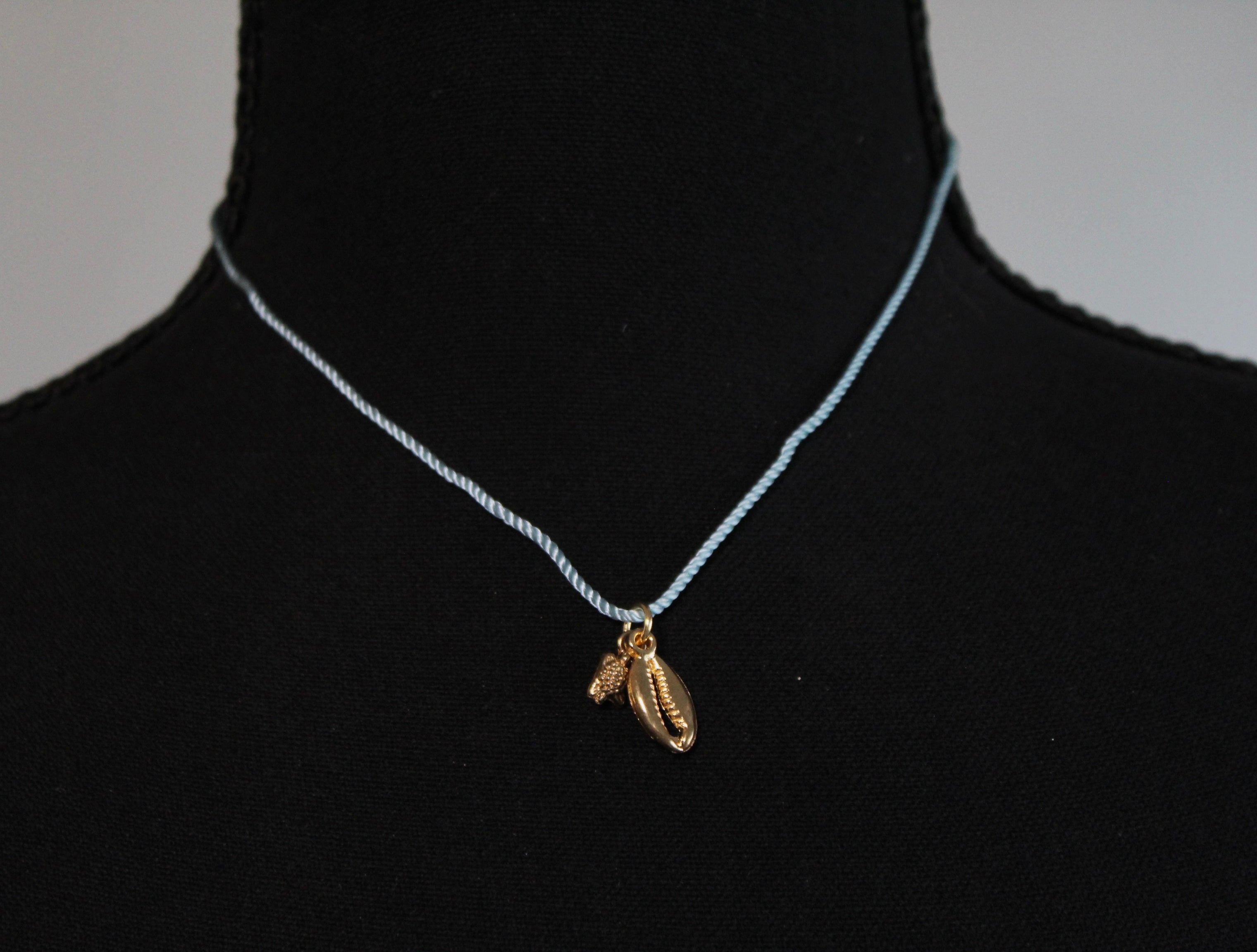 Blue Puka Necklace