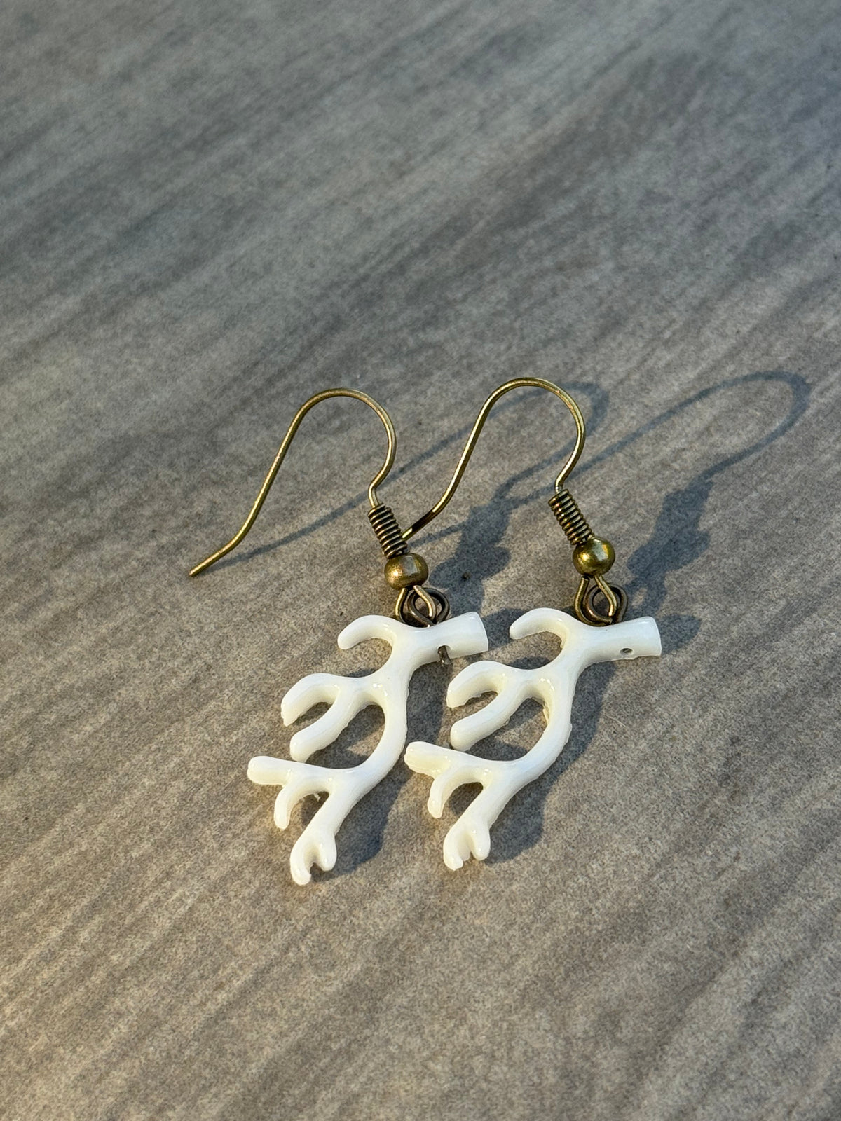 Skeleton Antler Earrings