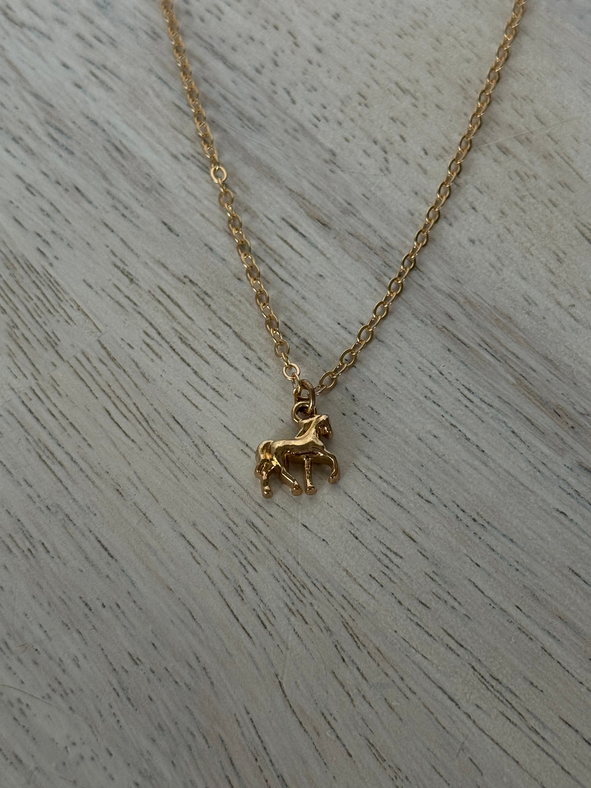 Golden Pony Necklace