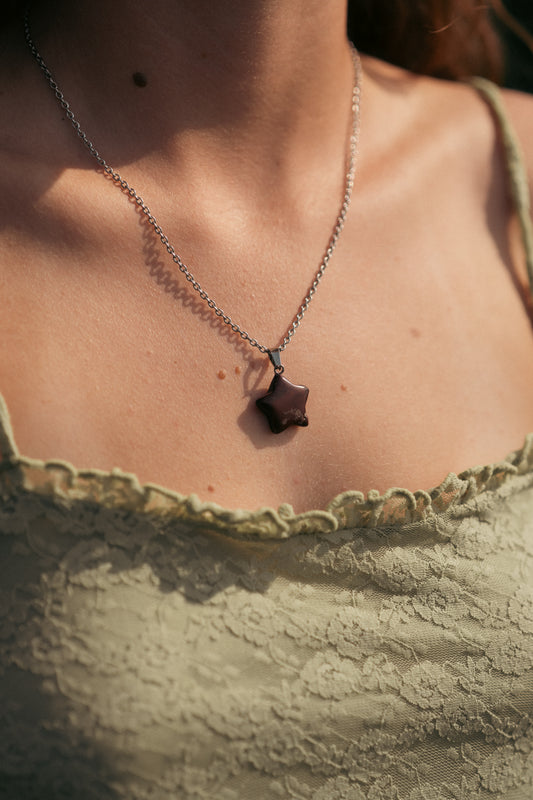 Red Jasper Star Necklace
